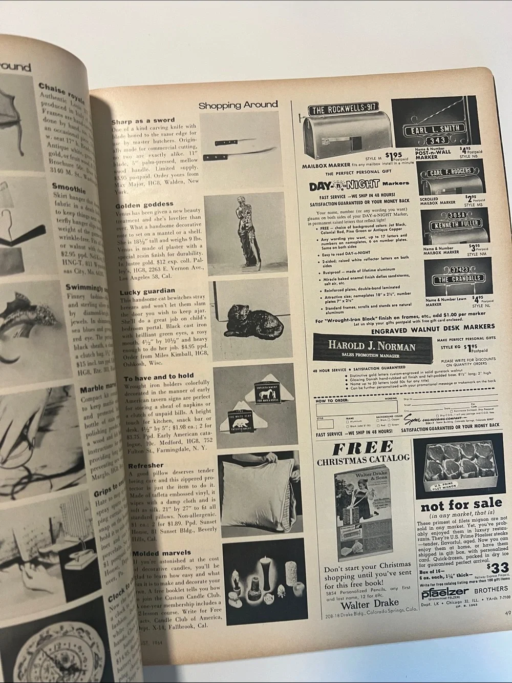 1964 Vintage House & Garden decorating magazine August 1964